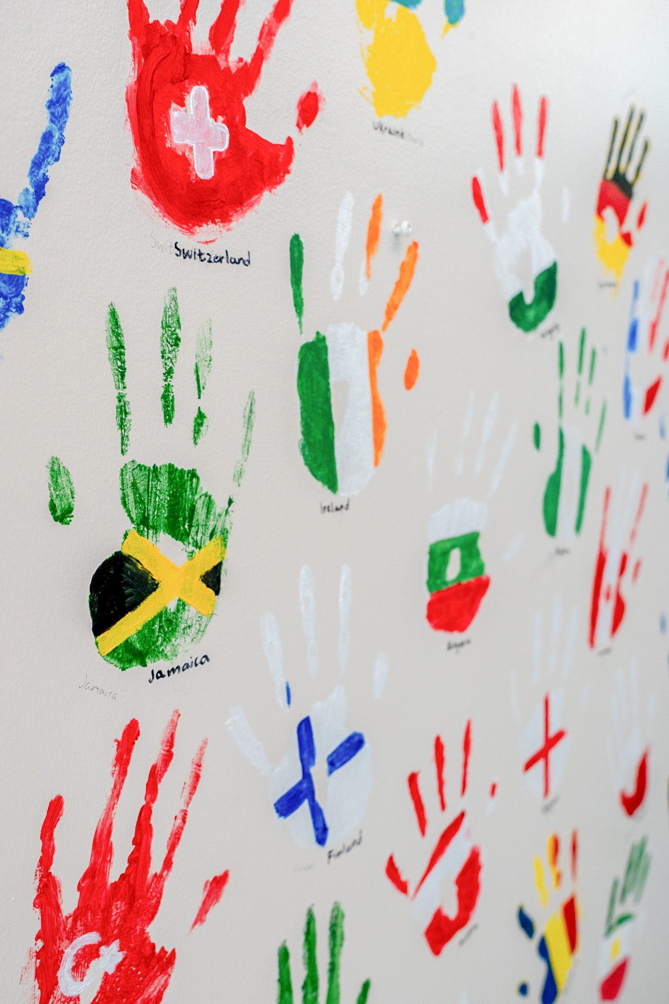 Mural created by students at the old Eric Langton Elementary school building.