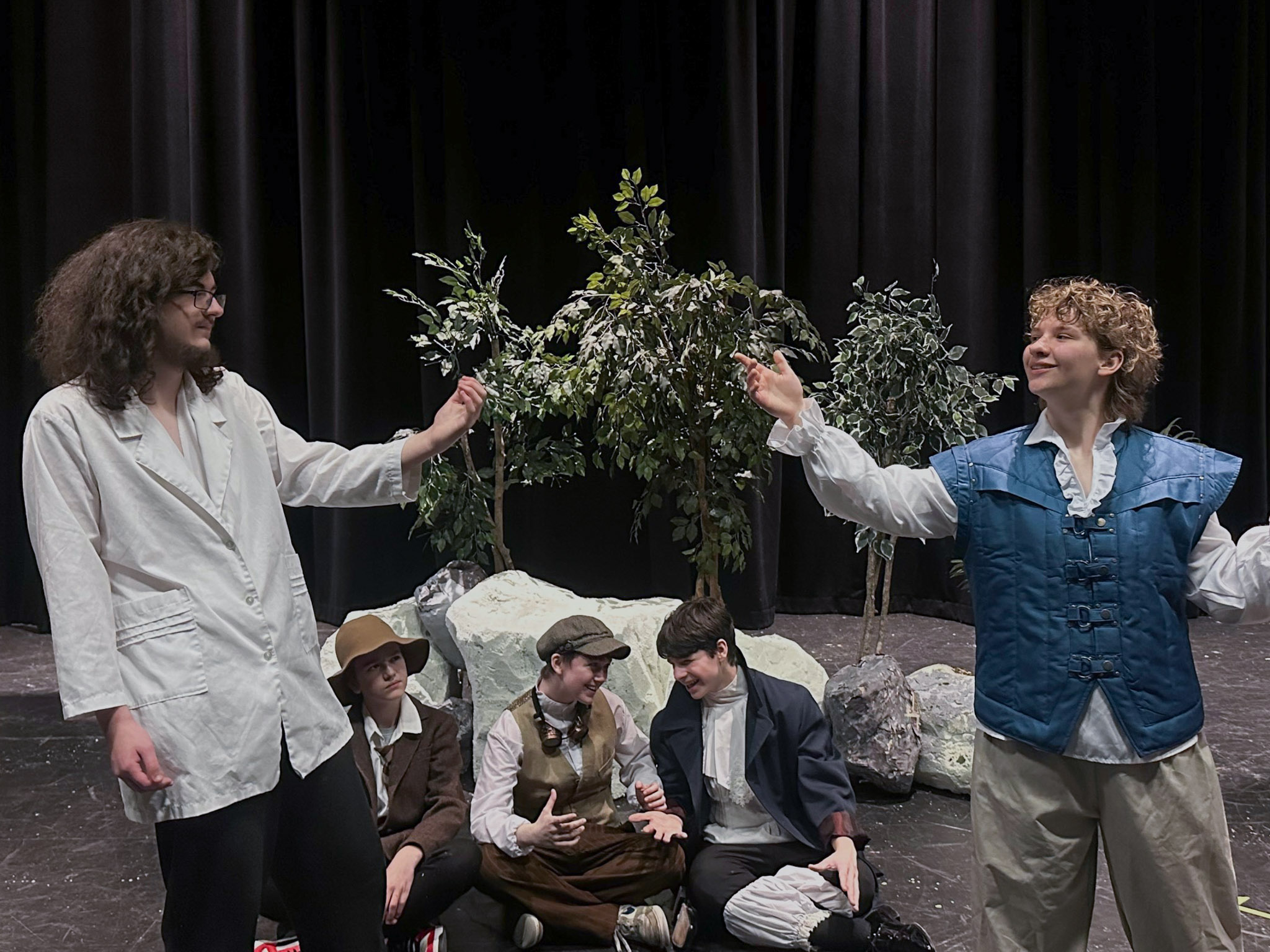 Thomas Haney Secondary students rehearse for their production of Shakespeare's "A Midsummer Night's Dream."