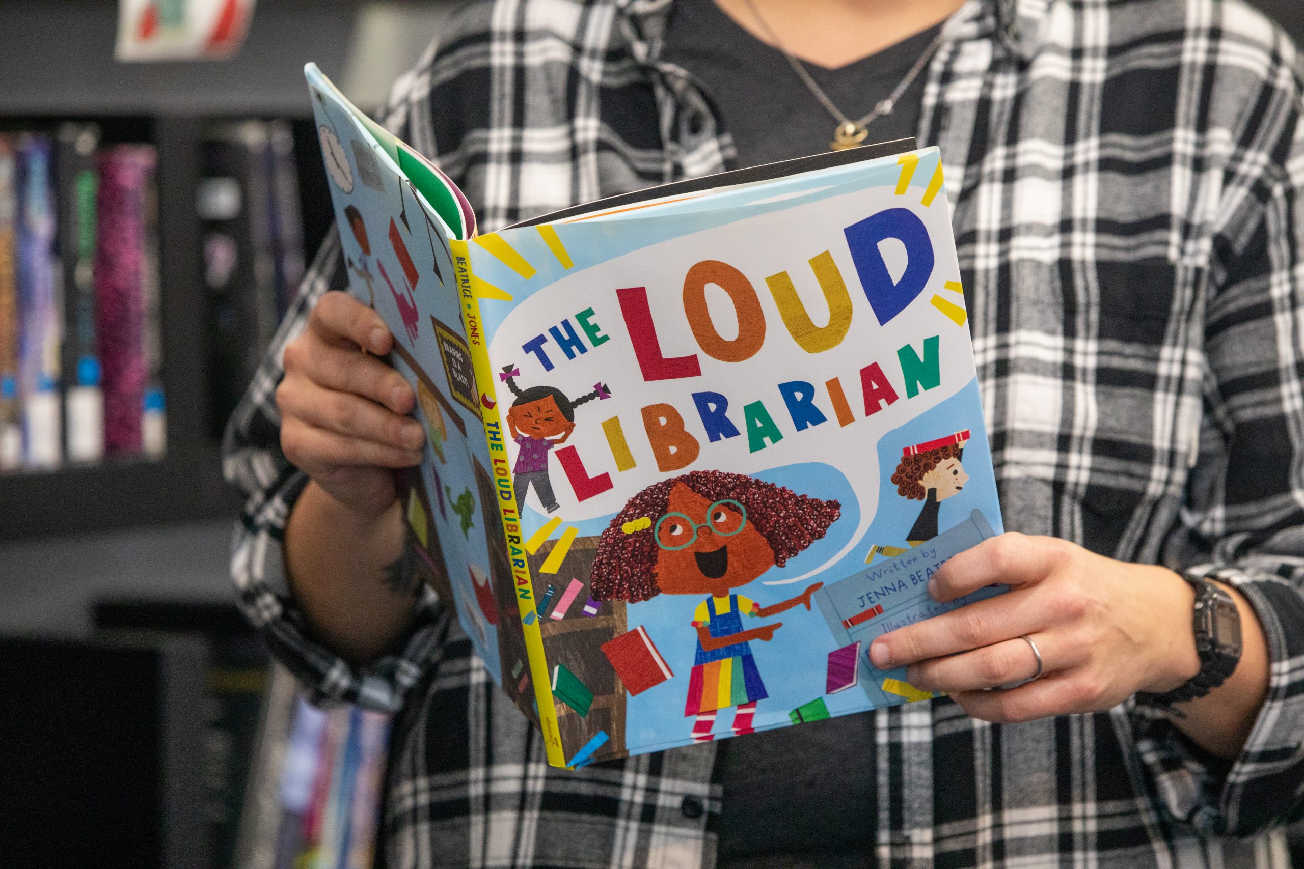 The book, "The Loud Librarian."