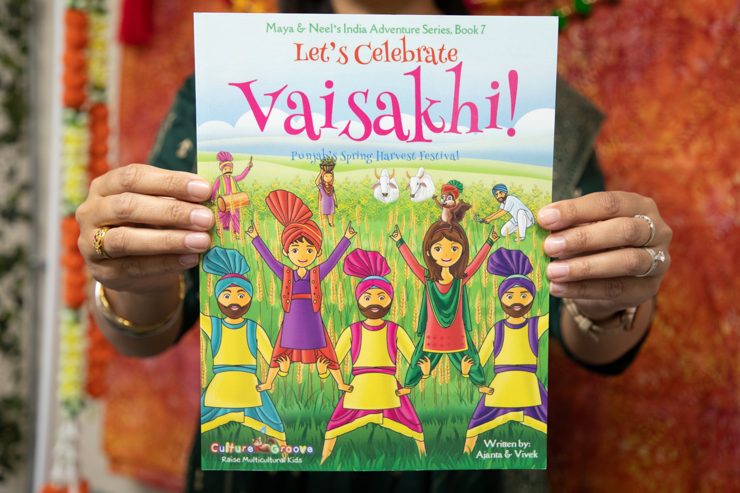 The book "Let’s Celebrate Vaisakhi! Punjab’s Spring Harvest Festival" by Ajanta Chakraborty and Vivek Kumar.